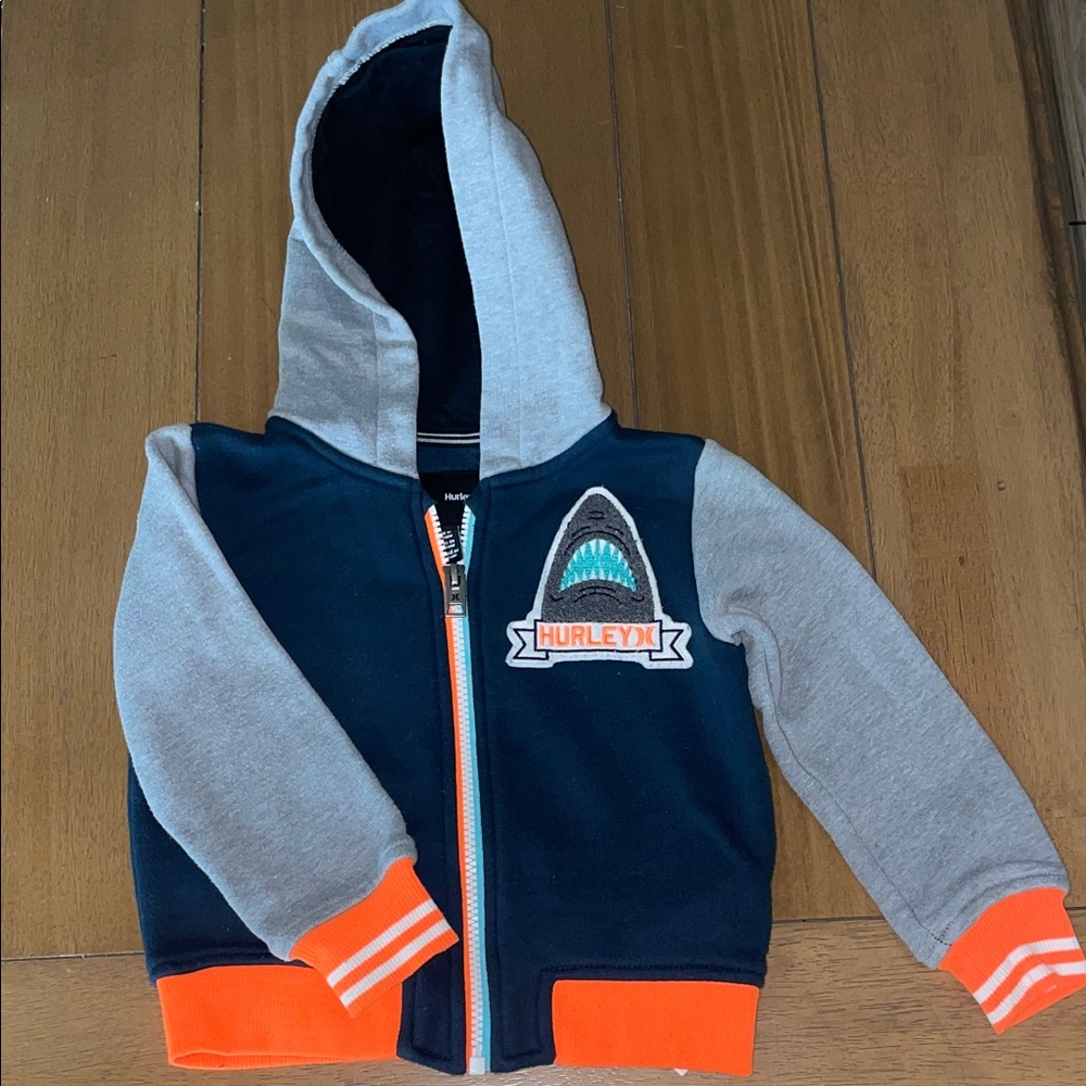 Boy’s Shark Hurley Zippered Hooded Sweatshirt